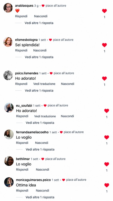 Altri commenti di chi ha già ricevuto le schede